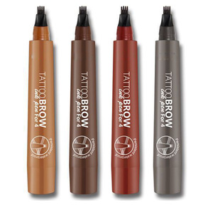 2019 New Arrival 4 Tips Long Lasting Waterproof Liquid Eyebrow Pencil, Make Your Own Brand Brow Pen