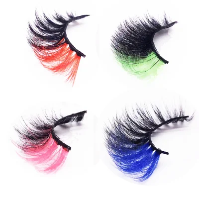 2022 New Strip Hot Selling Colored Faux Mink Lashes with Private Label