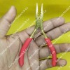 3 holes plier Hair Extensions Plier (GOLD) Red PVC GRIP