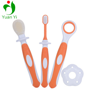 3 Stage Baby Oral Hygiene Set Infant Oral Care Kit Advanced Baby Toothbrush / Tongue Cleaner