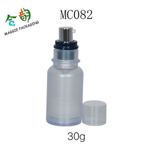 30g HOT SALE beautiful Cosmetic Packaging empty clear plastic airless Spray Pump Bottles