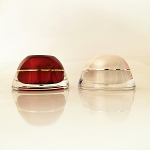 30g/ml WHITE Pagoda bottle acrylic cream jar face cream packaging Cream Empty jar can print logo