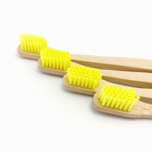 Bamboo wooden toothbrush 100% biodegradable hang hole toothbrush
