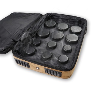 Basalt Hot Stones Set Hot Rocks Massage Stones Kit with Heater Box for Spa Professional Essential Kit Relaxing Massage