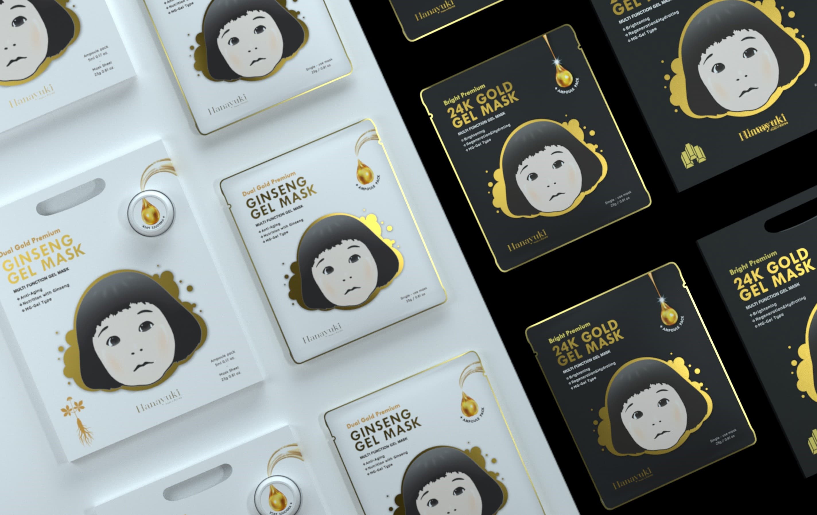 Bright Premium 24K Gold Gel Mask 