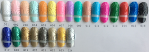 Caixuan professional new nail embossed gel 24 colors for nail painting, 3D Miniature carving gel
