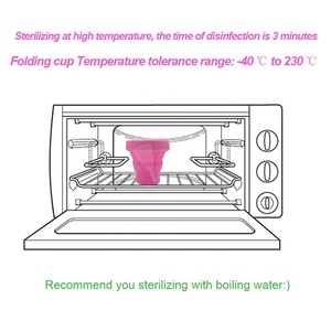 CE And FDA Medical Women Silicone Ladies Silicone Menstrual Foldable Sterilizer Collapsible Cup flexible to clean Menstrual Cup