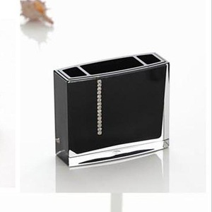 Classic Black Acrylic Bathroom Set Four-piece Bath Set 4pcs Bathroom Accessory Set