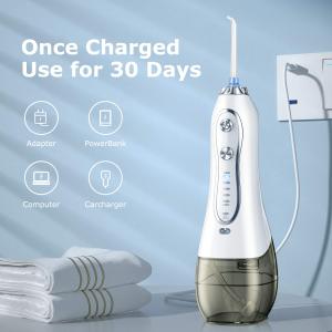 Cordless Portable 300ml Oral Irrigator USB Rechargeable Dental Water Flosser Jet Waterproof Irrigator Dental Teeth Cleaner