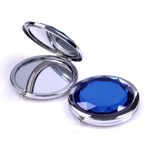 Crystal pocket mirror / Compact makeup mirror