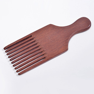 Custom good wide tooth wooden hair beard comb