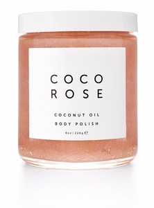 Customs rose scent coconut oil body polish organic face sugar scrub