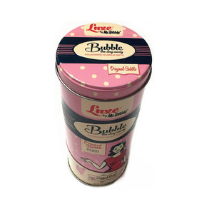 Empty Round Tin Box For Body Bath Powder