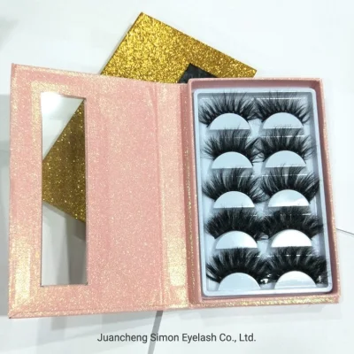 Eye Makeup Cosmetics Fluffy Mink Eyelashes with Adhesive Glue