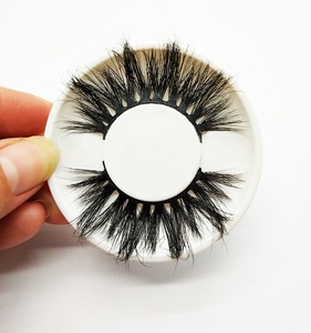 Eyelash vendor wholesale high quality siberian mink fur false eyelashes 3d mink lashes 25mm eyelashes