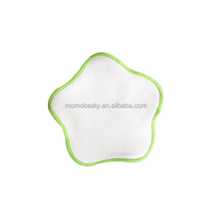 Factory cheap price mentally friendly 30% cotton makeup remover pad, 70% bamboo reusable makeup remover pad
