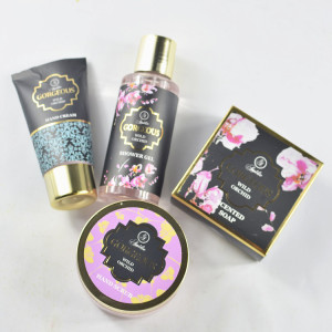 Floral Scent Series Body Care Bath Gift Set 4 pcs