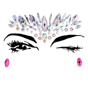 Glitter Mermaid Face Gems Tattoo Body Art Rhinestone Face Stickers