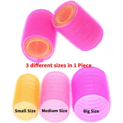 Hairdressing Home Use DIY Magic Large Self-Adhesive Hair Rollers Styling Roller Roll Curler Beauty Tool