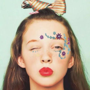 Heart Design Best Festival Choise Non-toxic Jewels Face Tattoo Sticker