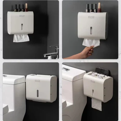 High Quality Capacity Thickened Bathroom Waterproof Plastic Tissue Box