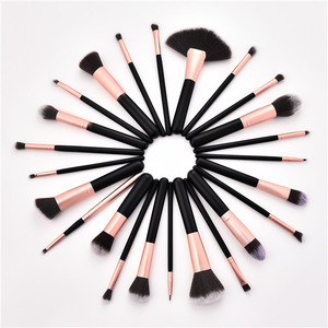 High Quality Wholesale Bamboo Custom Logo 24 PCS Makeup Brush