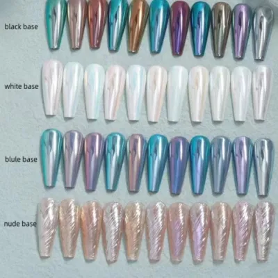 Holographic Color Changing Mirror Chrome Pigment Nail Art Powder