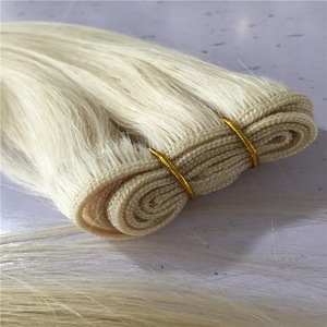 hot new products Various High Quality human hair Platinum Blonde Clip in White Hair Extensions