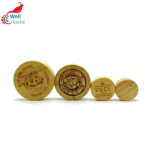 In stock bamboo product 5g 15g 30g 50g 100g empty cosmetic jar and face cream jar with bamboo lids GJ-205RL