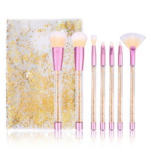 Melason 2019 New 7Pcs Private Label Multifunctional Bling Liquid Glitter Brushes Makeup Professional Cosmetil Tools