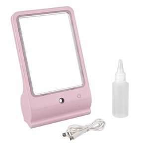 Nano Mist Sprayer makeup mirror with lights Portable LED mirrors Skin Care and Make Up Tool 2 in 1