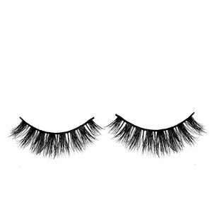 New arrived round case eyelash very soft natural false 3d mink lashes custom eyelash packaging