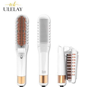 New Electric Portable Folding Straightening Brush Volumizer Hot Air Brush Hot Air Styler Brush