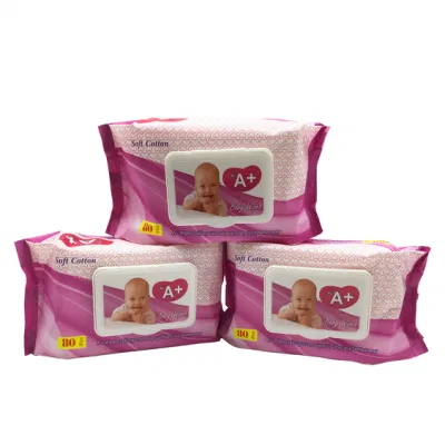 Non Woven Fabric Ultra Compact Single Use Baby Wipes