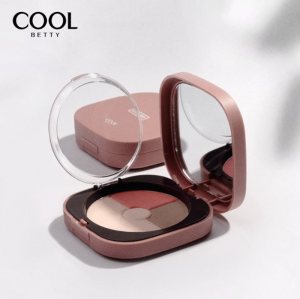 Nordic Setting Powder 3 In 1 Mineral Blush Makeup Palette Face Cheek Blusher Shading Powder Contour Natural Pink Cosmetic