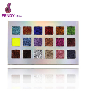 OEM Glitter pressed 18 color Eyeshadow Palette Makeup Pressed Glitter Eyeshadow palette