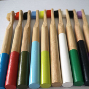 Oral Care Bamboo products Soft Biodegradable Bamboo Fibre Wooden toothbrush