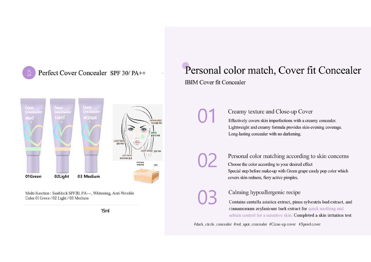 Perfect Cover Concealer for dark circle and dark spots