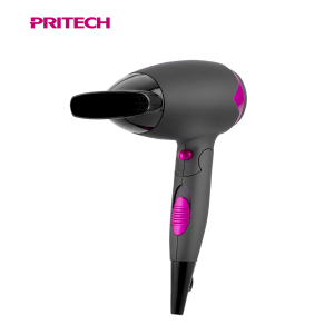 PRITECH High Quality Custom Ionic Function Dual Voltage Professional Foldable Travel Hair Dryer