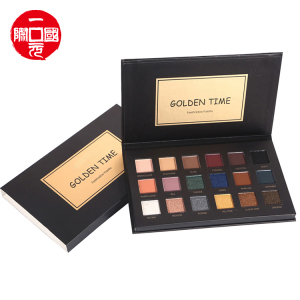 Private Label Make Up 2021 new 18 color eyeshadow palette golden time (black)