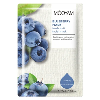 Private Label Skincare Product Beauty Firming Nourishing Fruit Face Mask Whitening Moisturizing Facial Sheet Mask