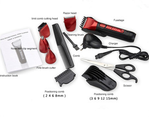 Professional 5 in 1 SET hair clipper hair trimmer nose trimmer shaver rechargeable