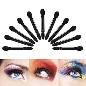 Professional Double Head Eyeshadow Brushes Cosmetic Tool 50 Pcs Disposable Dual Sides Eyeshadow Sponge Brushes Makeup Applicator