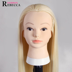 rebecca fashion wholesale thick head mannequin female with long hair