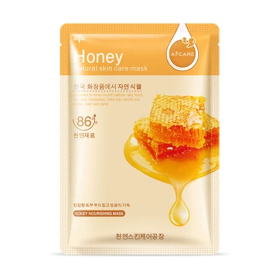 Skincare Facial Sheet Face Mask Moisturizing Whitening Natural Organic Honey Facial Mask