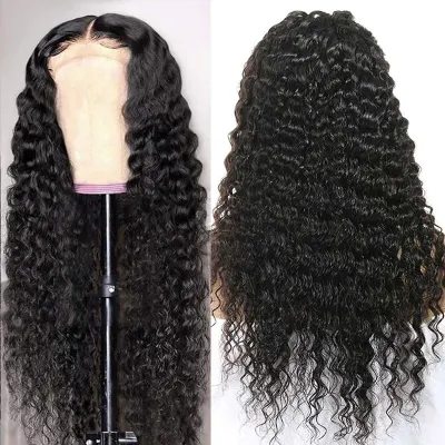 Wholesale 13X6 Loose Deep Wave Wig 13X4 HD Transparent Full Lacel Wigs Brazilian Lace Front Human Hair Wig