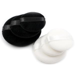 Wholesale Cosmetics Tools Special Black Loose Powder Puff Soft Material Natural Cosmetic Cotton Powder Puff
