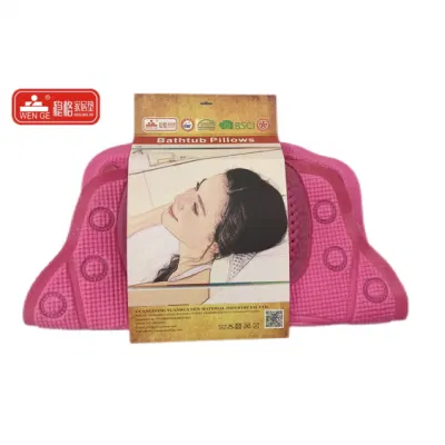 Wholesale Eco -Friendly Bathtub SPA Bath Tub Pillow Set Headrest Bath Pillows with Suction Cups