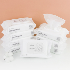 Wholesale flip top 80 pieces per bag skin care 100% purfied waiter natural wet baby wipes