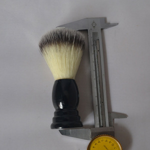 wooden handle synthetic fiber nylon badger hair men beard shaving brush
